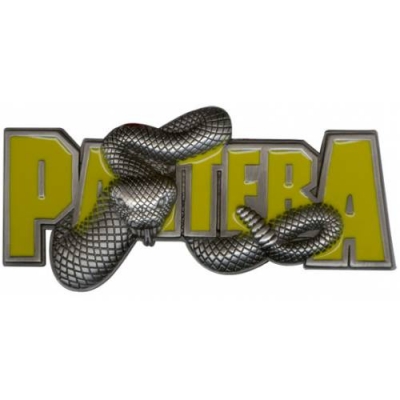 Пряжка Pantera - Snake On Yellow Logo ― iMerch