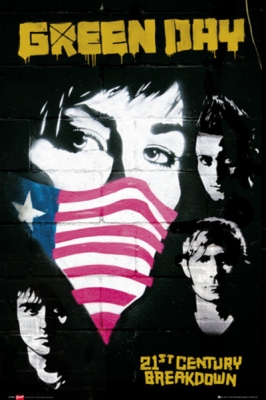 Рулонный плакат Green Day - Protest [61х92 см.] ― iMerch
